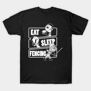 Eat Sleep Fencing - Fencing players gift design T-Shirt